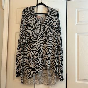 Zebra Show me Your Mumu Sweater